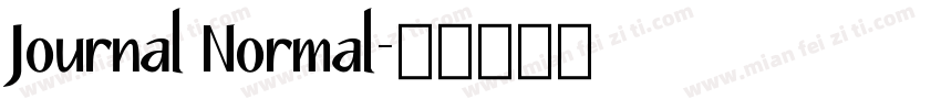 Journal Normal字体转换